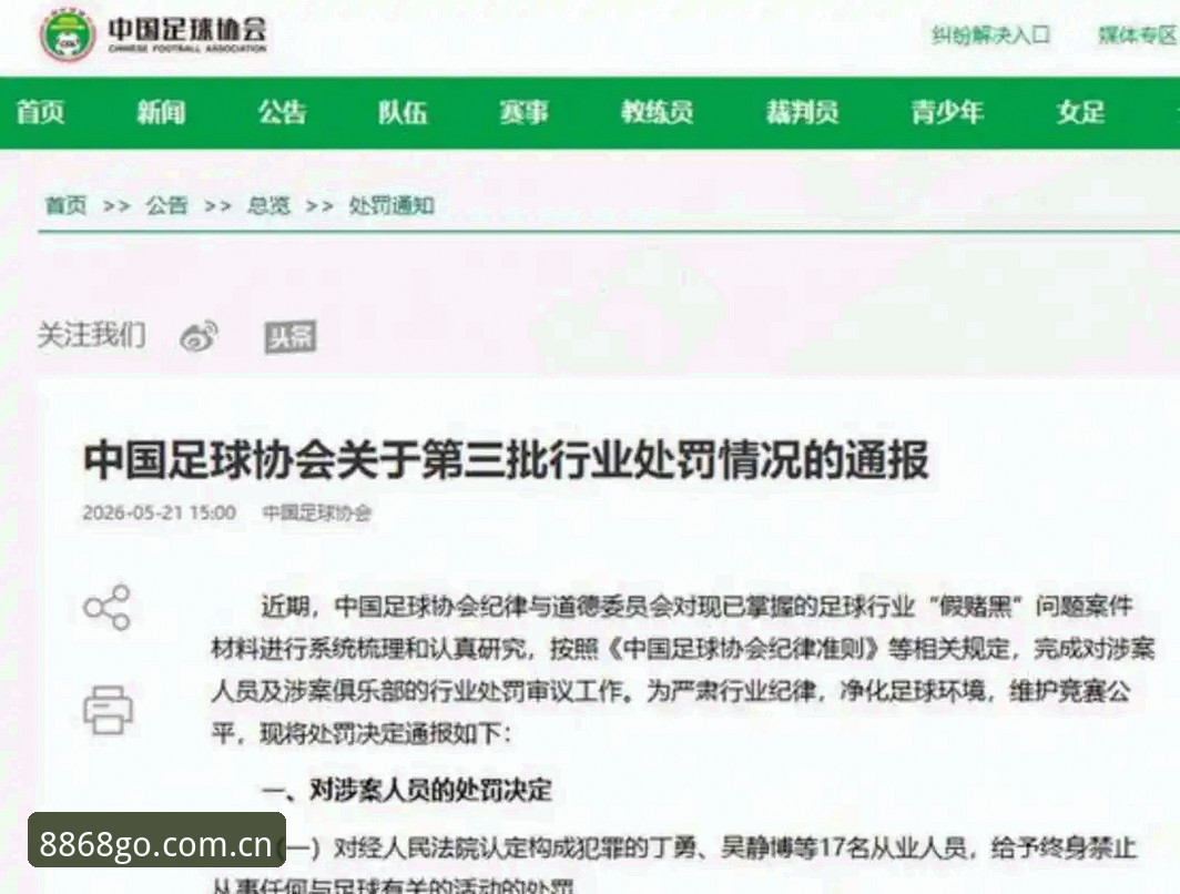揭秘中国足协第三批禁足名单背后的足球反腐风暴